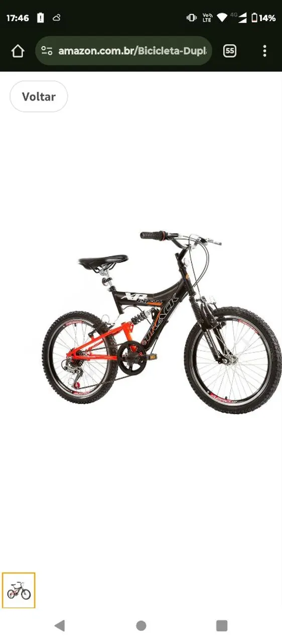 Bicicleta Mountain Bike Outback XR-20 Aro 20