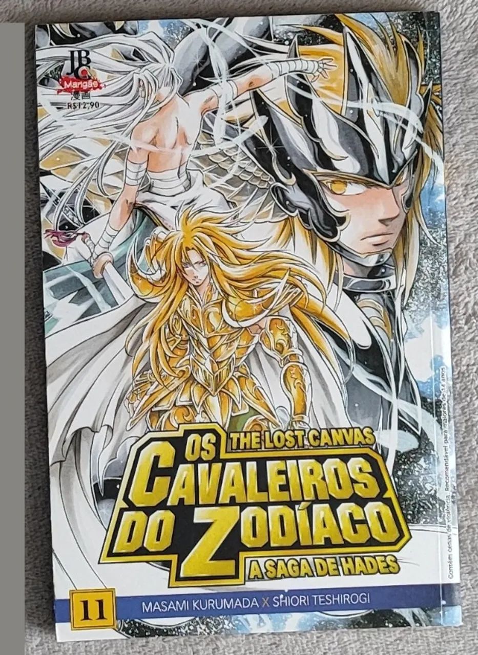 Mangá Saint Seiya The Lost Canvas Vols 1-11 e 15-18 JBC 2012