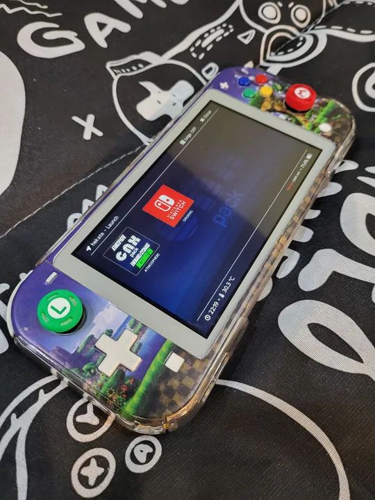 Nintendo Switch Lite Desbloq Carcaca Transparente Extreme Rate Excelente Aparelho - Foto 3