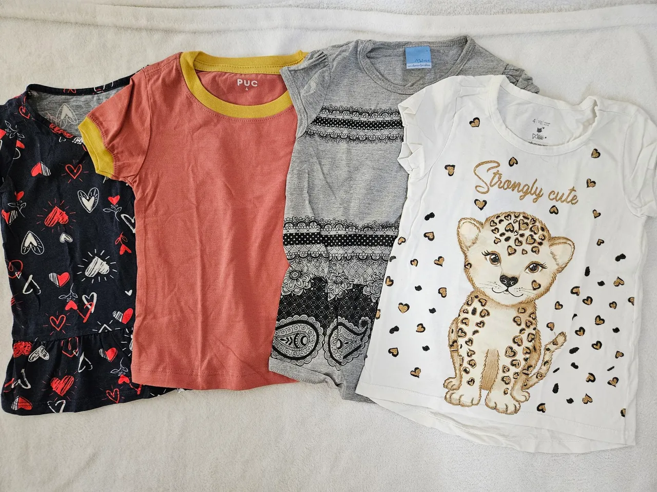 Lote de Camisetas 4 anos - Poim, PUC, Malwee e Marisol