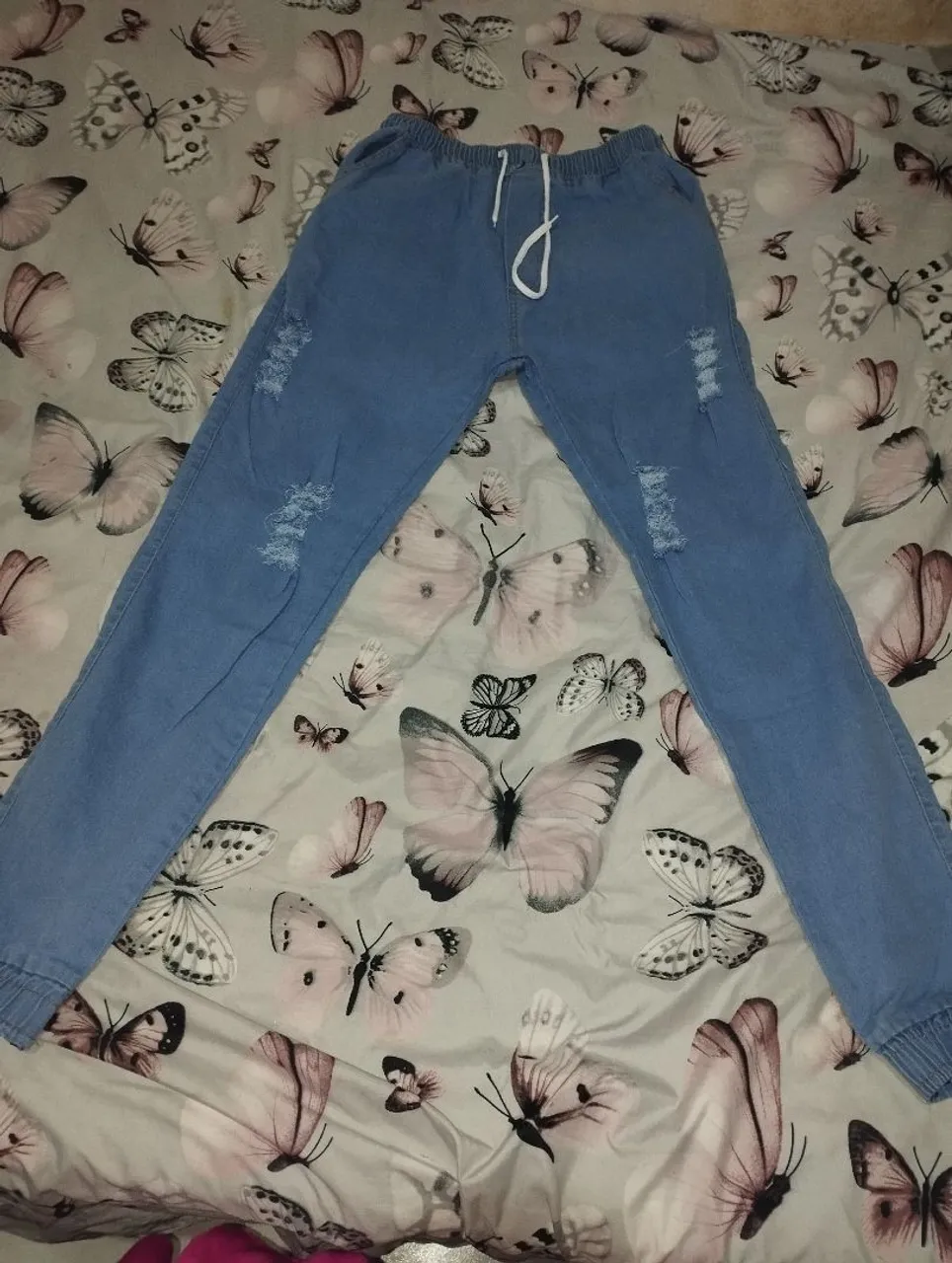 Calça Jeans jogeer Destroyed Azul