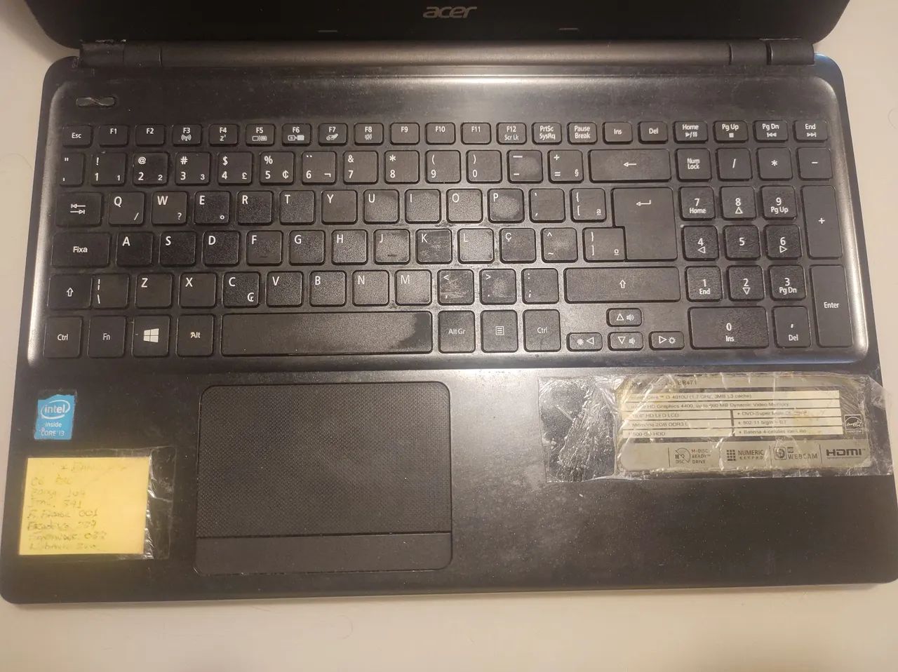 Notebook Acer Aspire para retirada de peças  - Foto 3