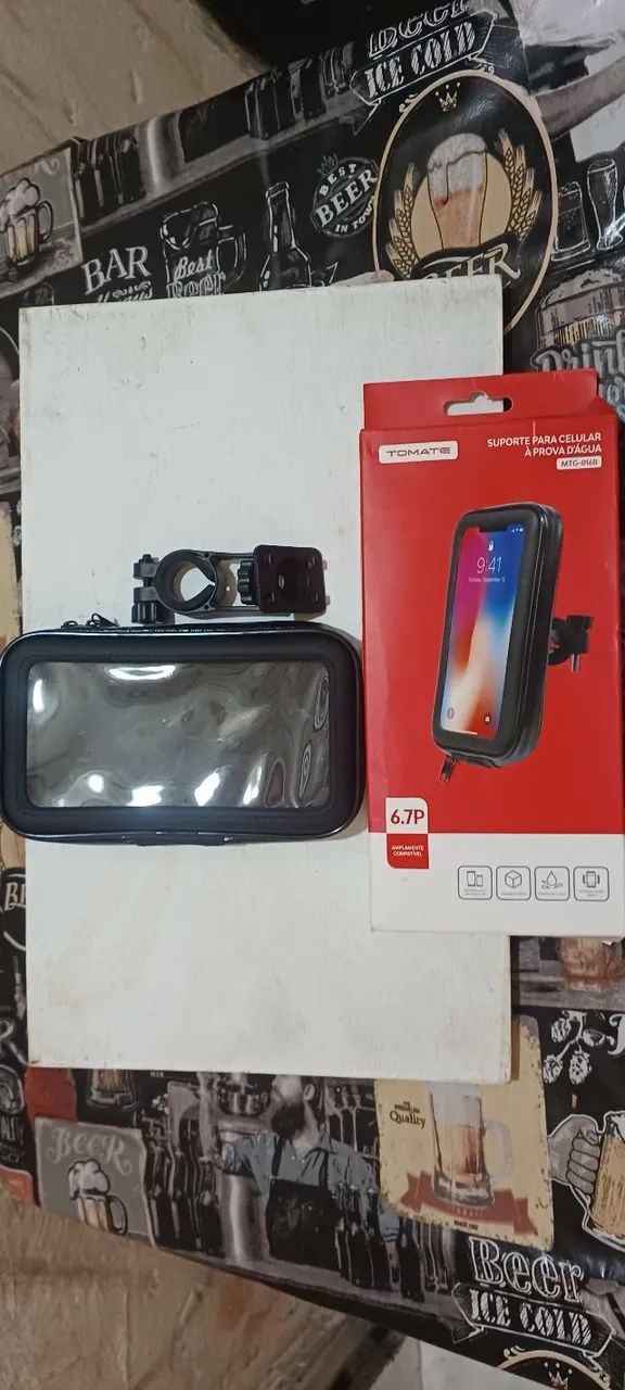 Suporte impermeável Celular Bicicleta e moto Smartphone - Foto 5