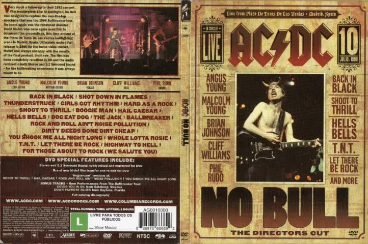 Dvd Ac&dc - No Bull The Directors Cut  - Foto 6