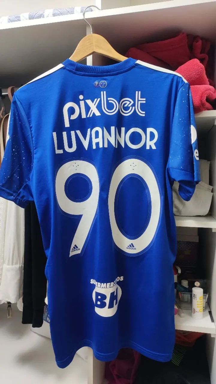 Camisa Cruzeiro 1 Home - Adidas 2022 - Usada pelo Luvannor - Tam M - Foto 3