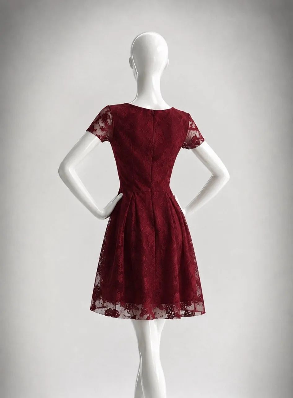 Vestido vinho - Foto 2