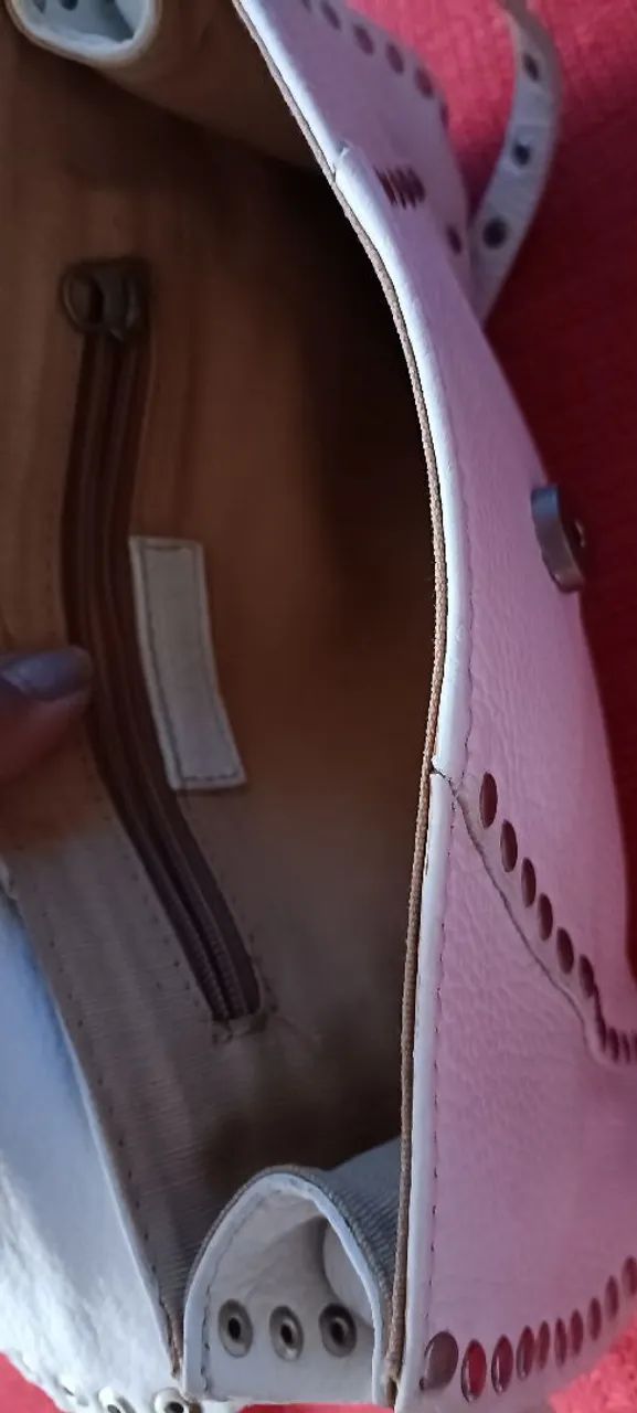 Bolsa de couro da Dateli. - Foto 4