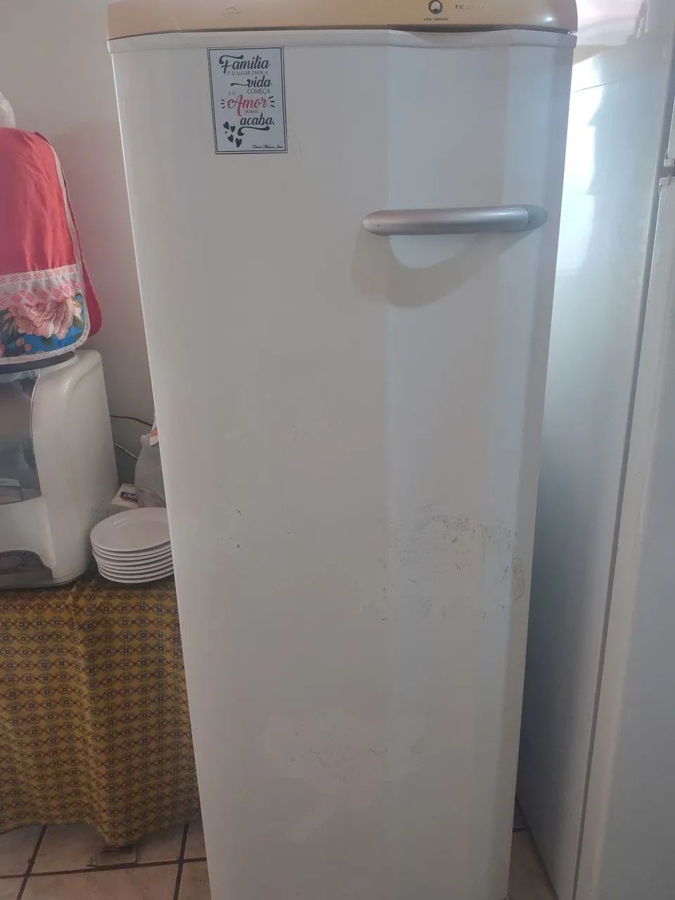 Freezer vertical gelando muito 