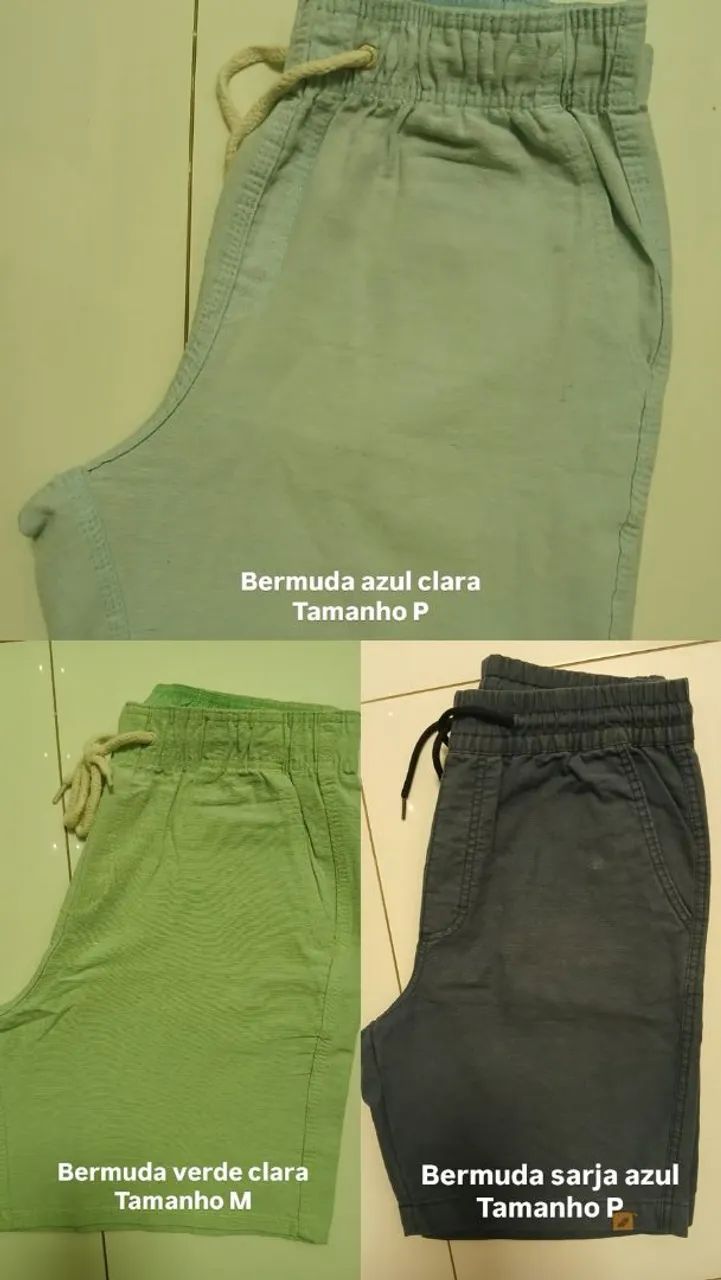 Calças e bermudas em ótimo estado de conservação! - Foto 2