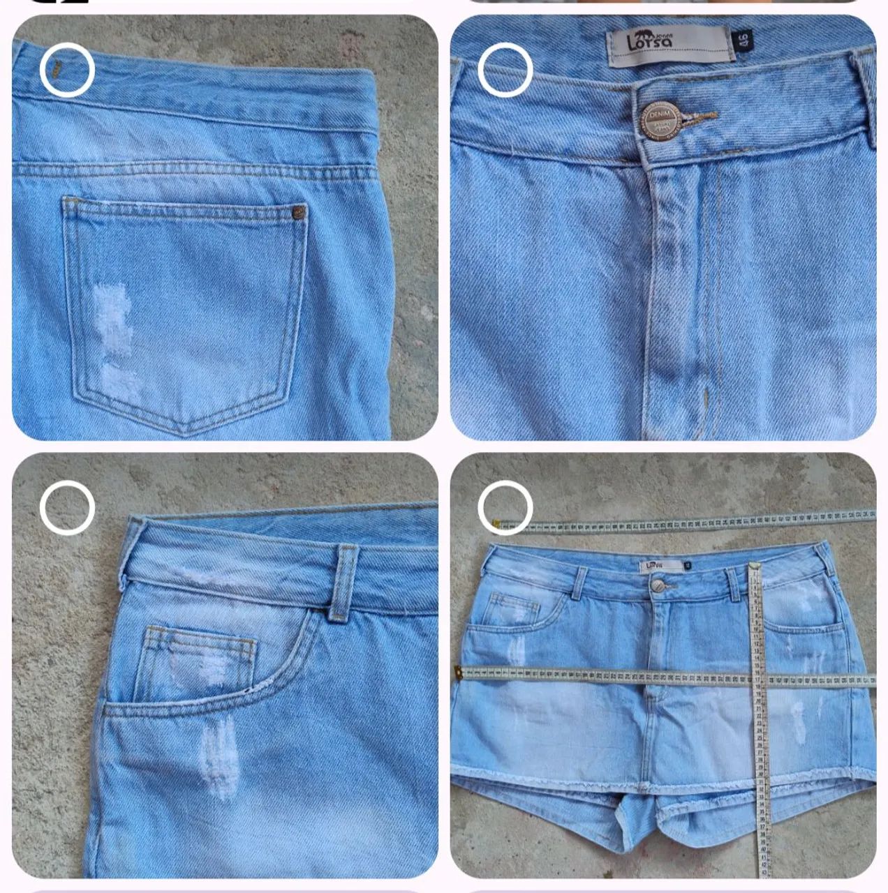 Shorts Saia Jeans Lorsa 46 - Foto 5
