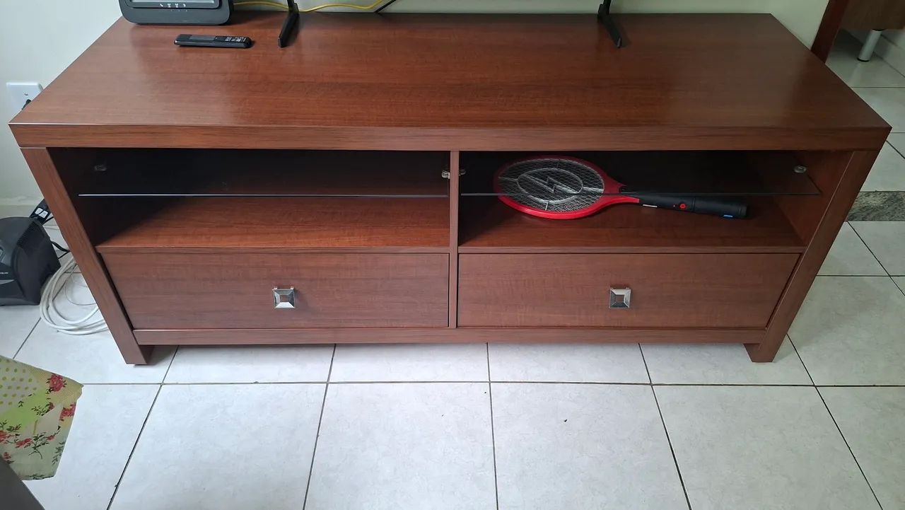 Rack para televisão sala de madeira