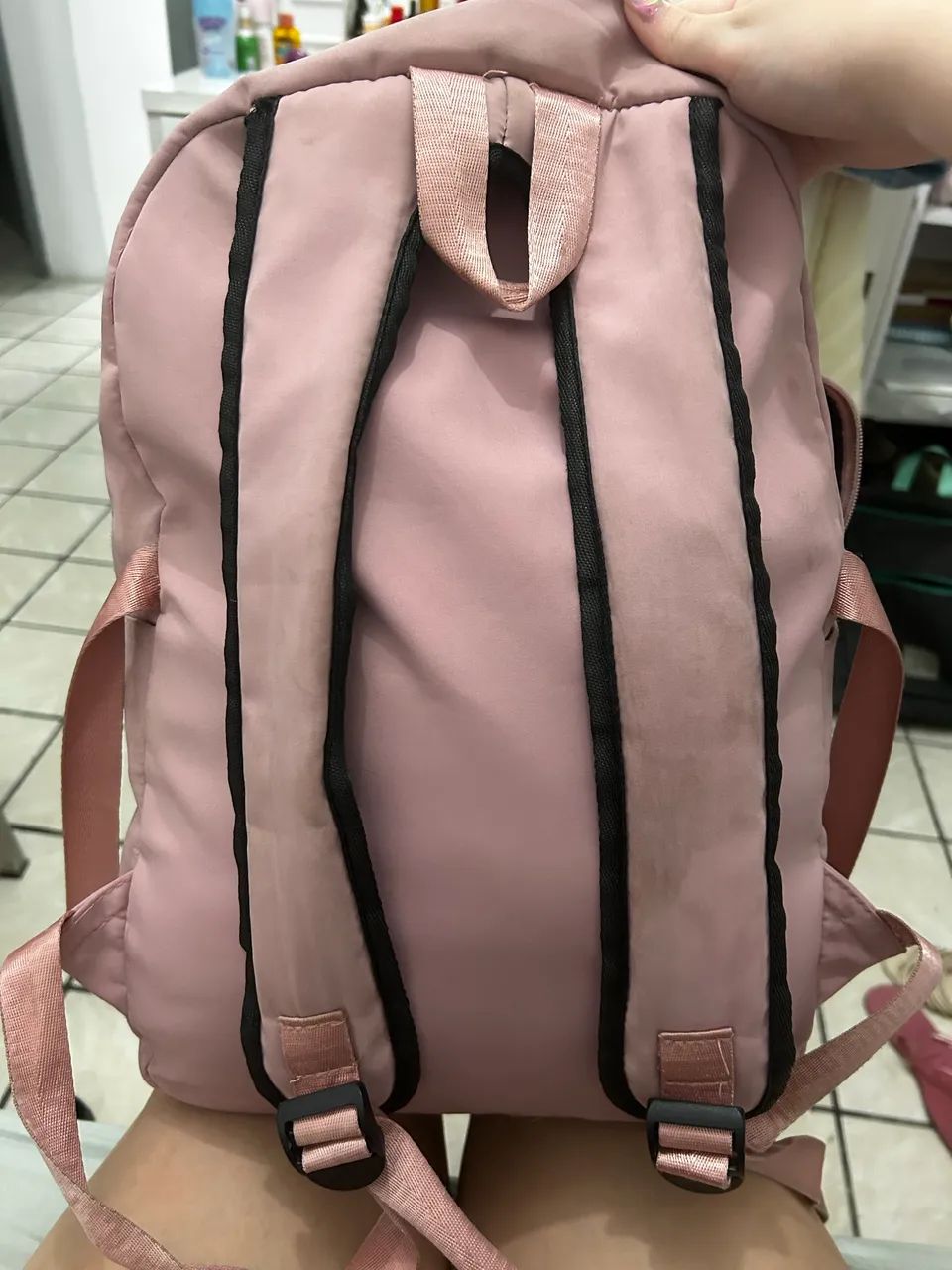 Mochila rosa grande - Foto 2