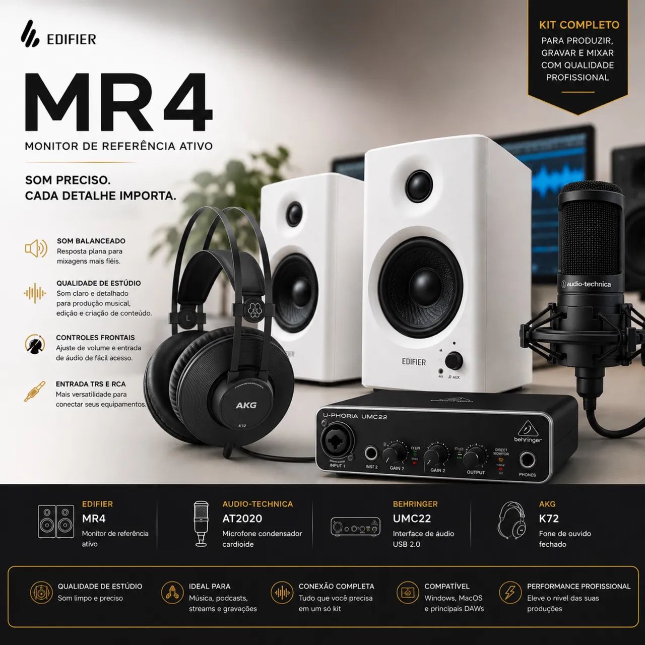 Kit Home Studio Completo 