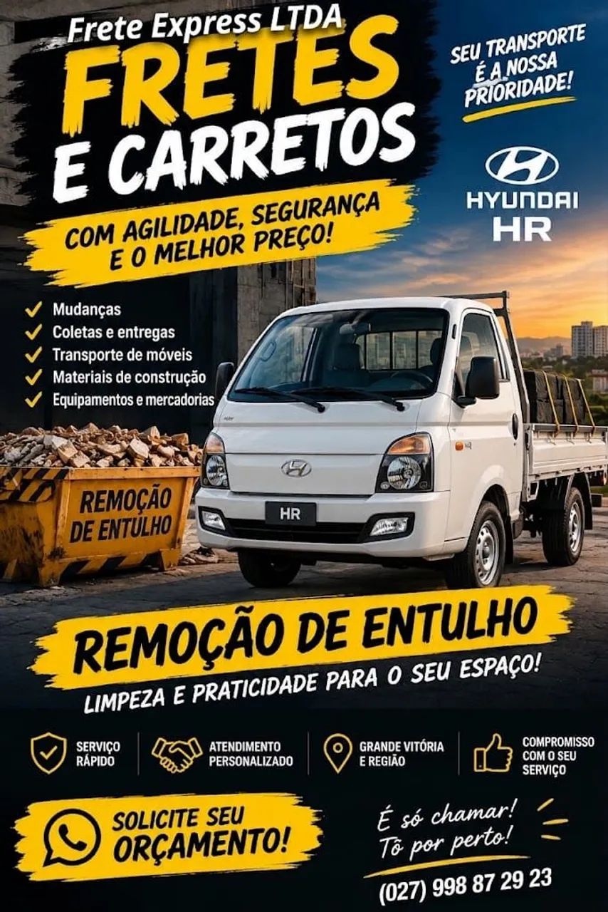 Fretes e remoção de entulhos Grande Vitória