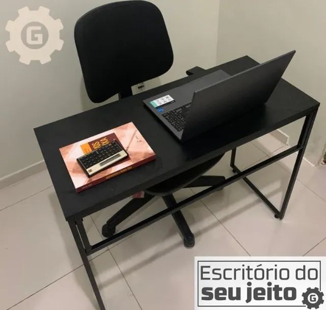 Escrivaninha Reforçada NOVA Mesa Industrial Multiuso para Computador Notebook Gamer Office - Foto 3