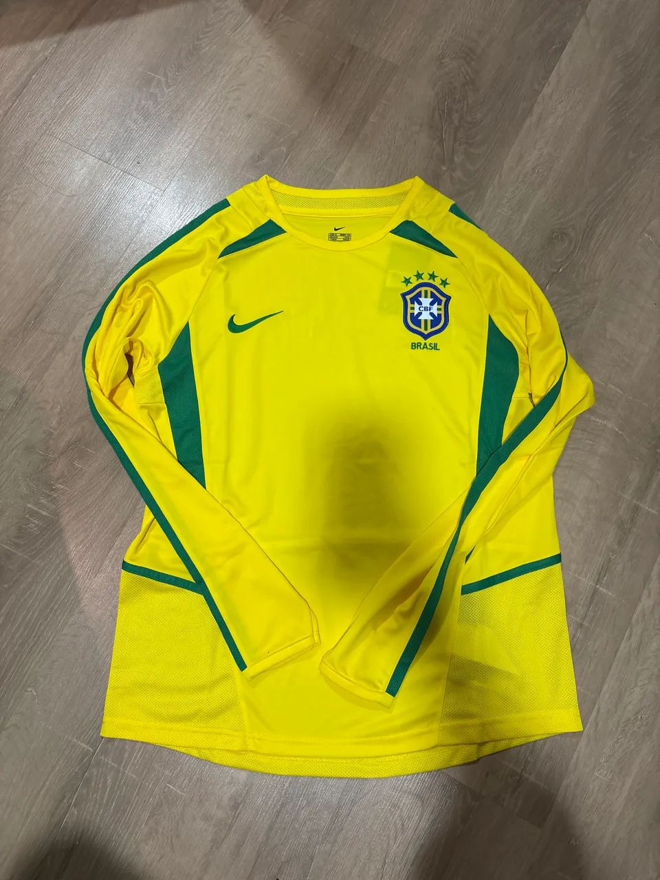Camisa manga longa Brasil 2002