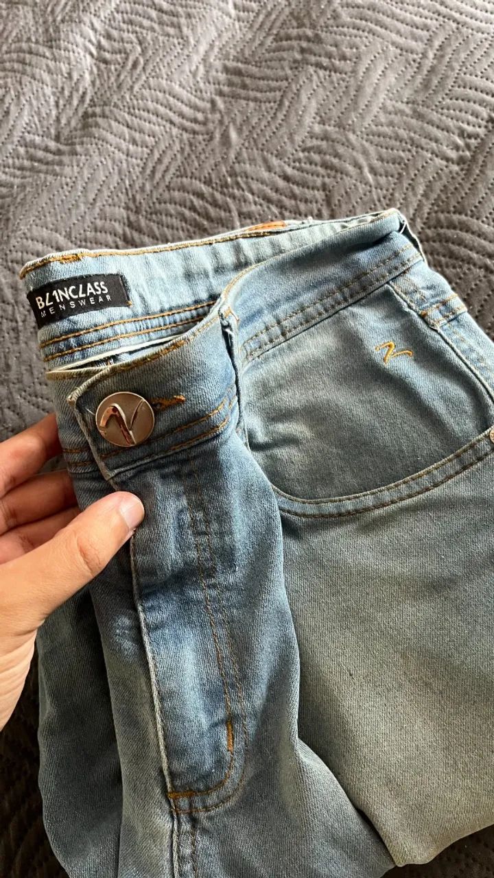 Calça Jeans Blinclass Masculina 42 - Slim com Elastano - Foto 5