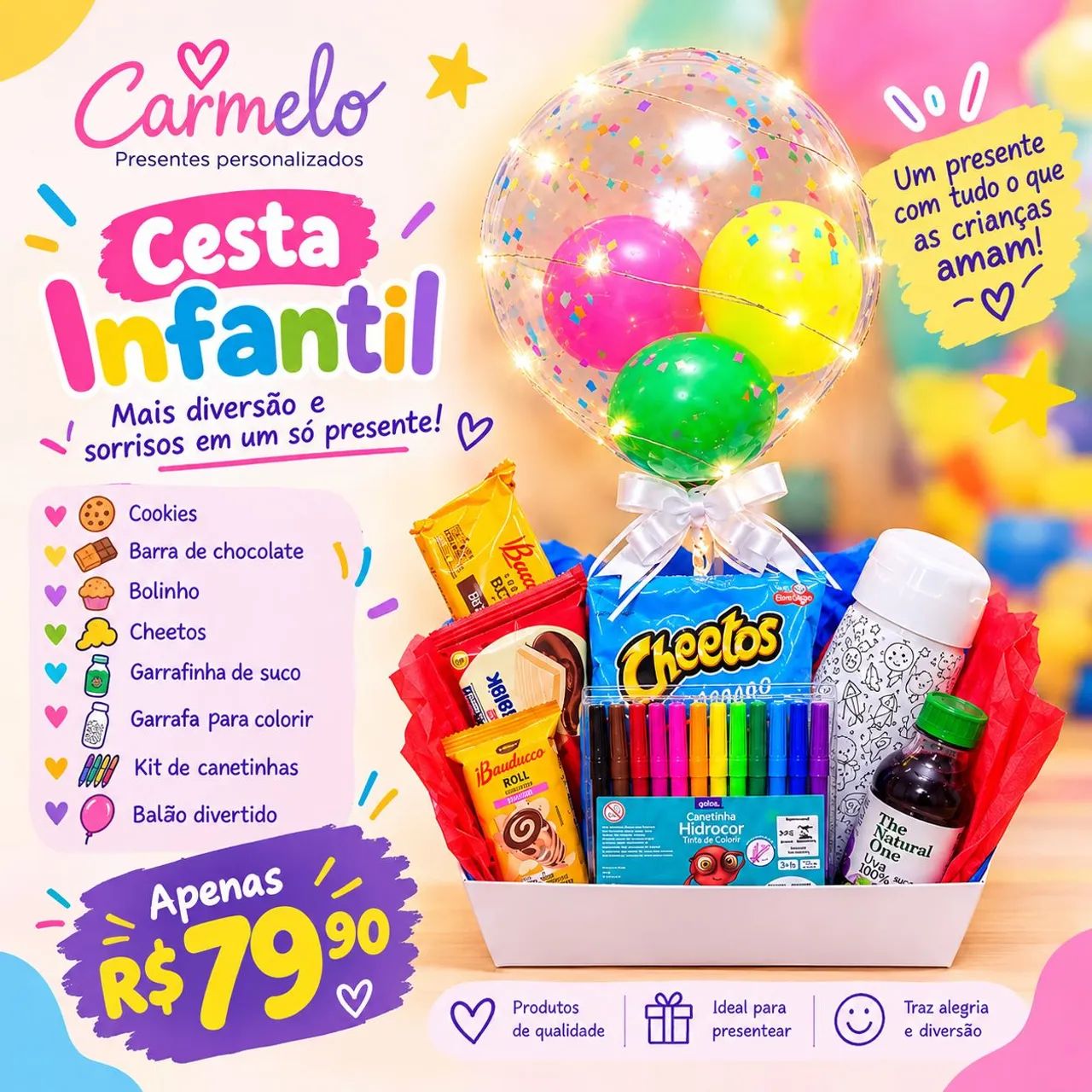 Cesta dia das crianças  - Foto 3