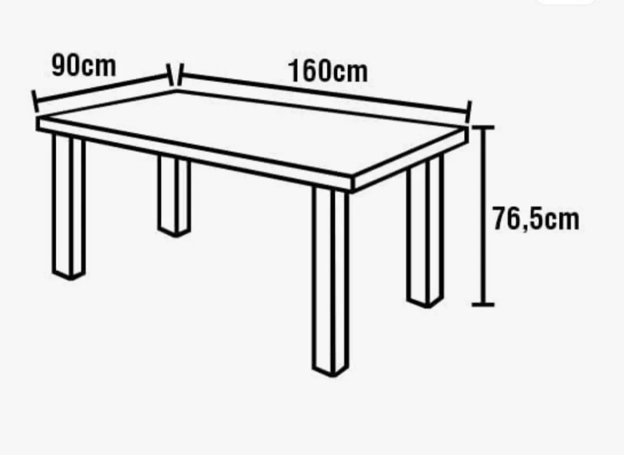 Excelente mesa de jantar para sua casa  - Foto 4