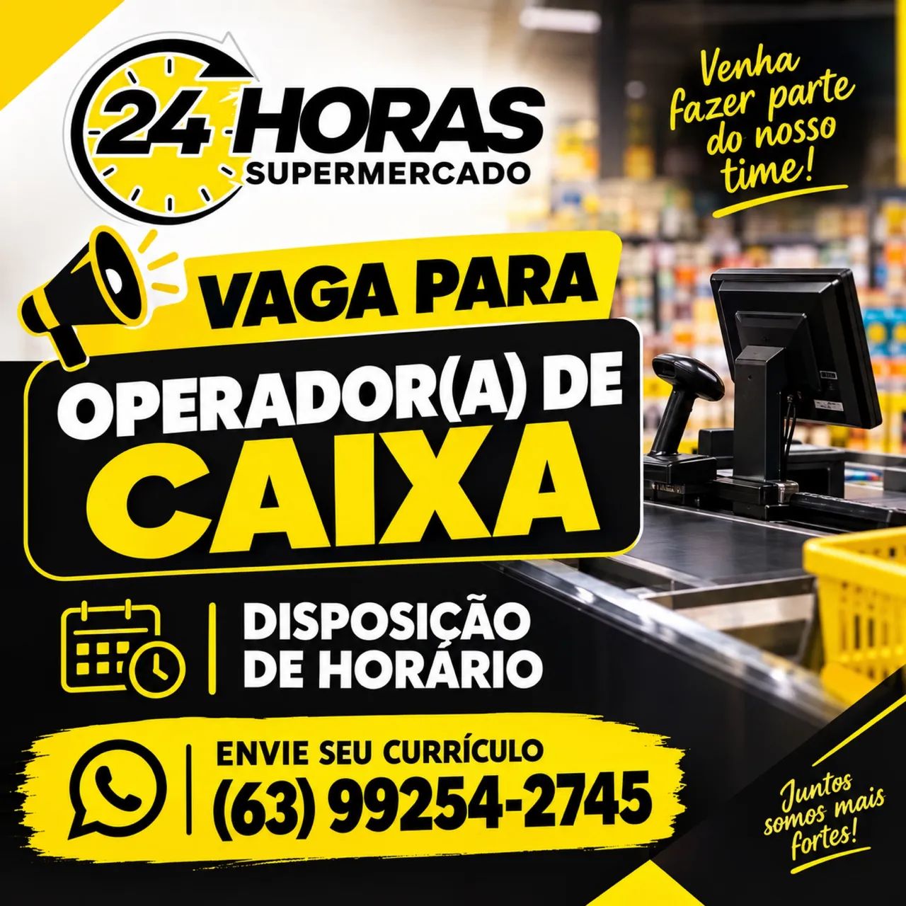Vaga Operador de caixa 