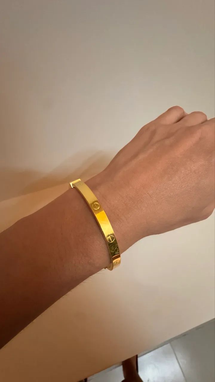 Bracelete pulseira ouro - Foto 3
