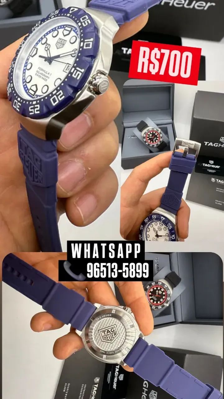 Relógio TAG HEUER F1 AUTOMÁTICO PULSEIRA AZUL - Acessórios - Barra