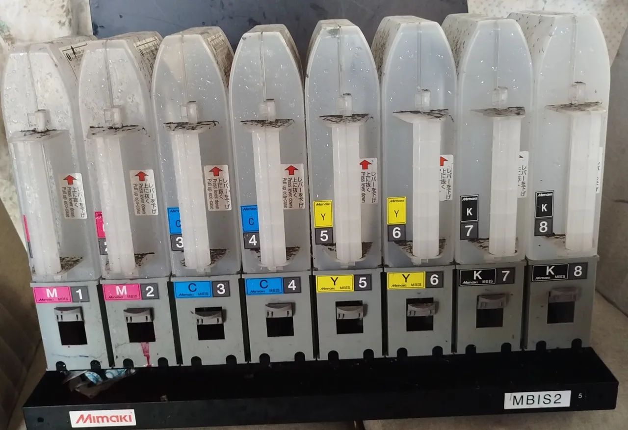 BULK INK ORIGINAL MIMAKI MBIS2 - 8 CANAIS - USADO NO ESTADO