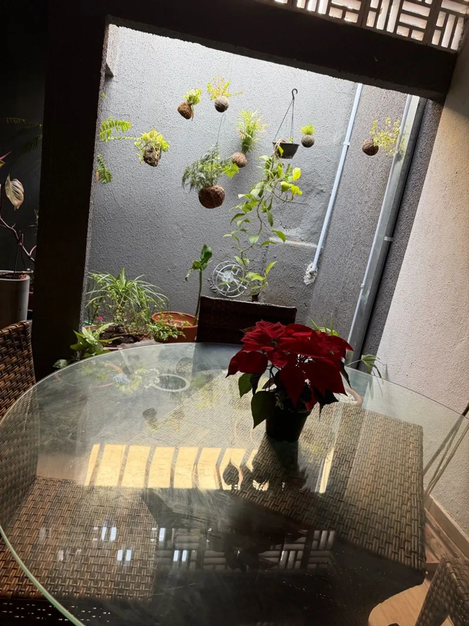Mesa de vidro linda e elegante