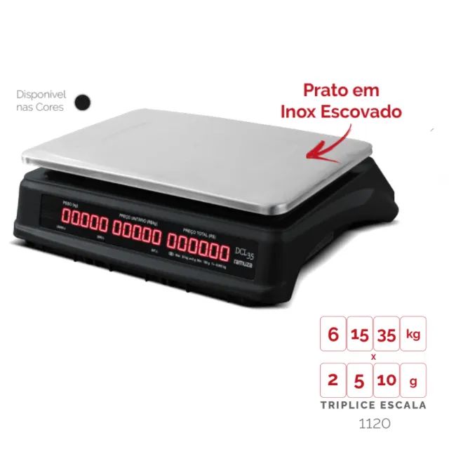 Balança Digital 35 kg Ramuza DCL 35 com teclado Touch - Nova com garantia de 1 ano - Foto 4