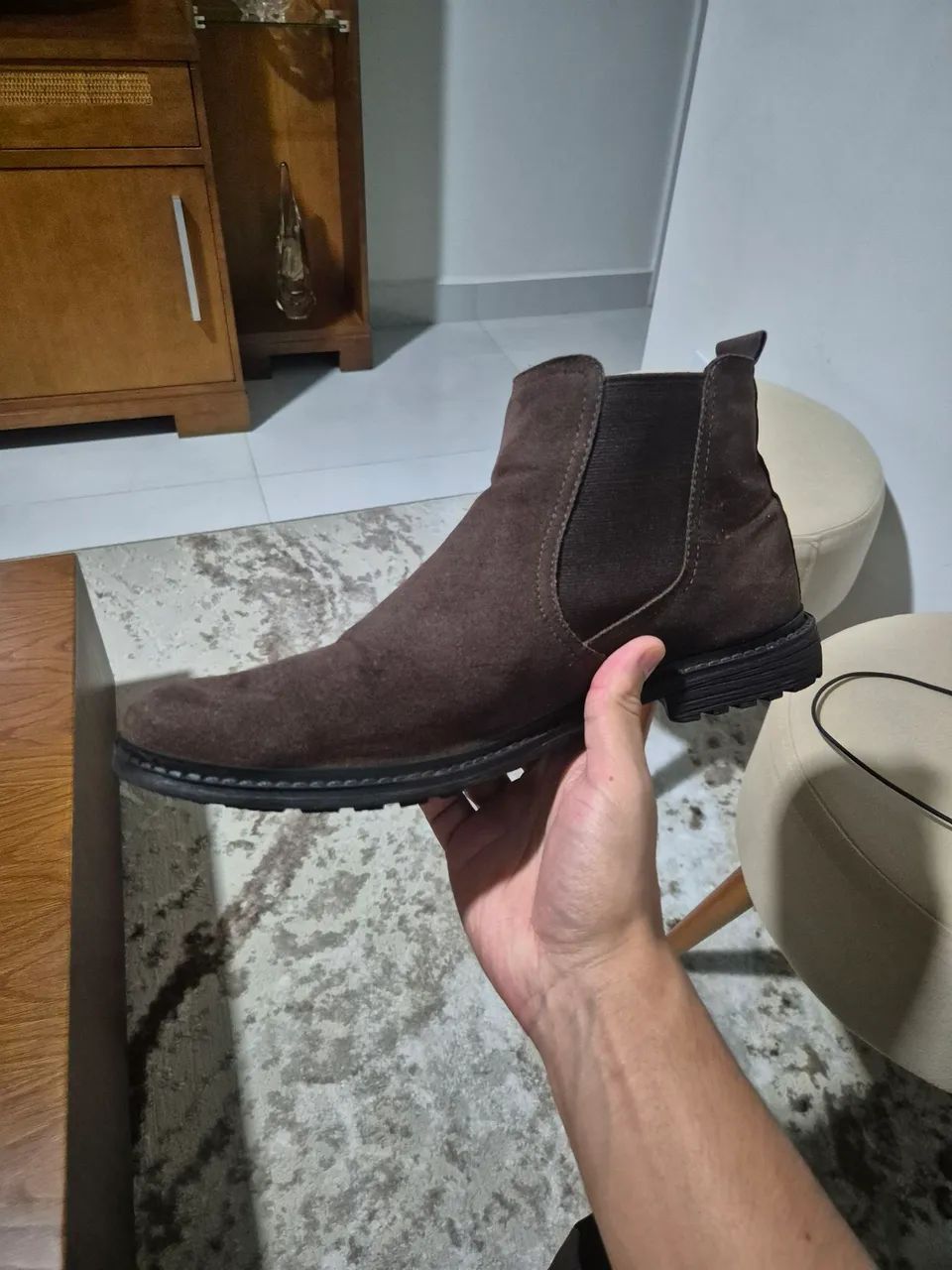 Bota Chelsea Marrom - Foto 3