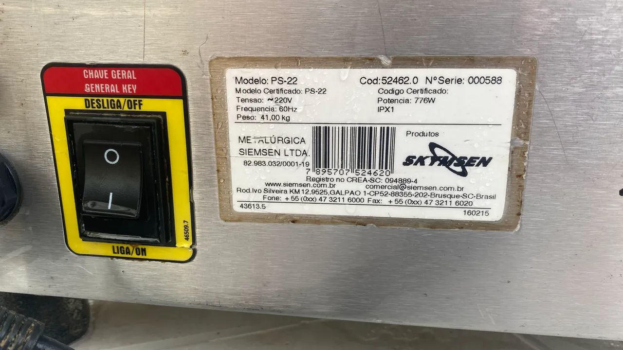 MOEDOR DE CARNE SKYMSEN BOCA 22 INOX  - Foto 4
