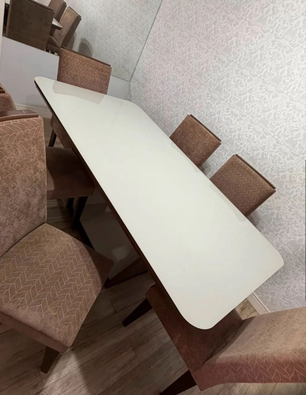 Mesa Jantar com 06 cadeiras impecável  - Foto 4