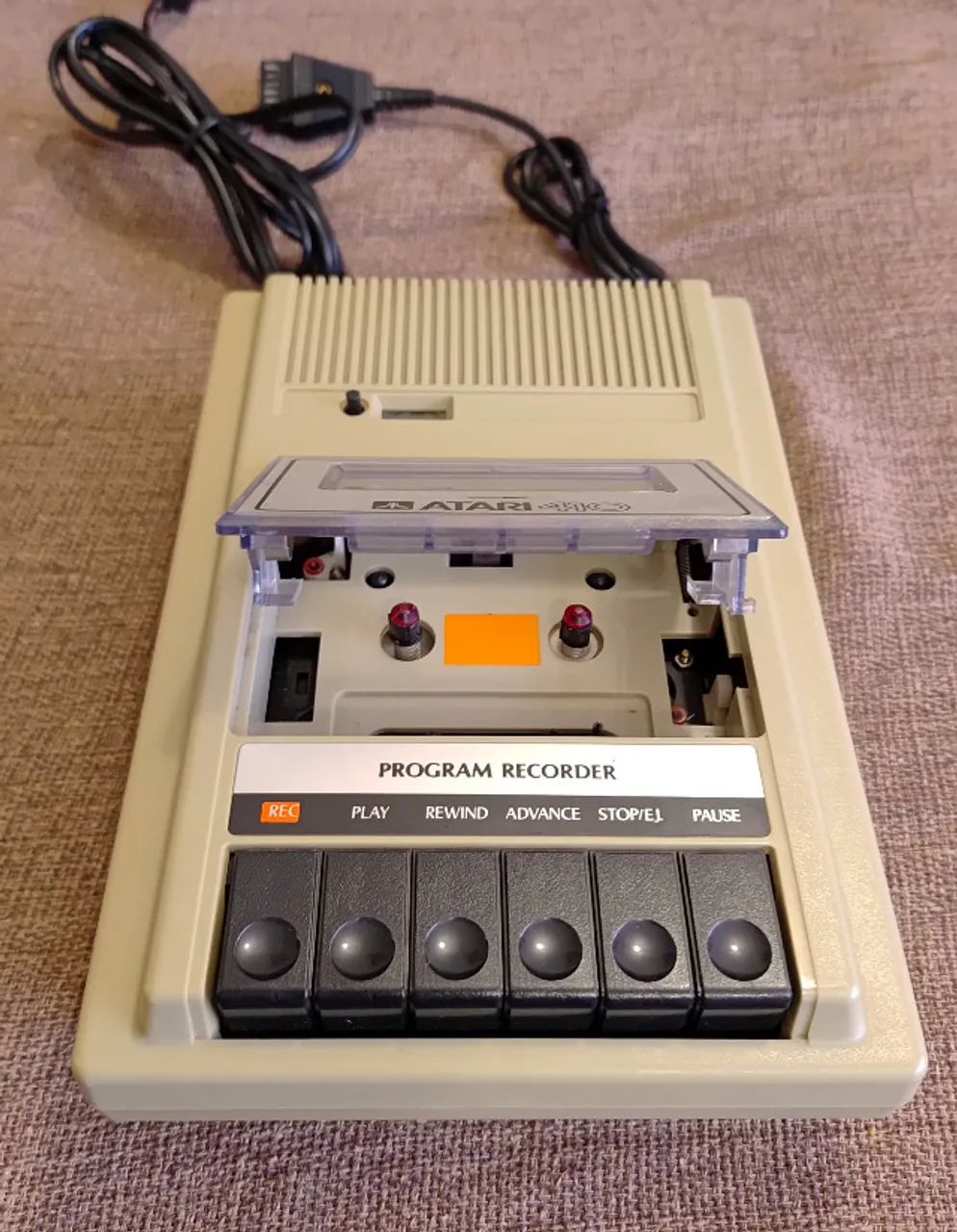 Toca Fitas K7 ( DataCorder ) Atari Program Recorder 410 P/ Atari XL -Ruim / Para Conserto - Foto 5