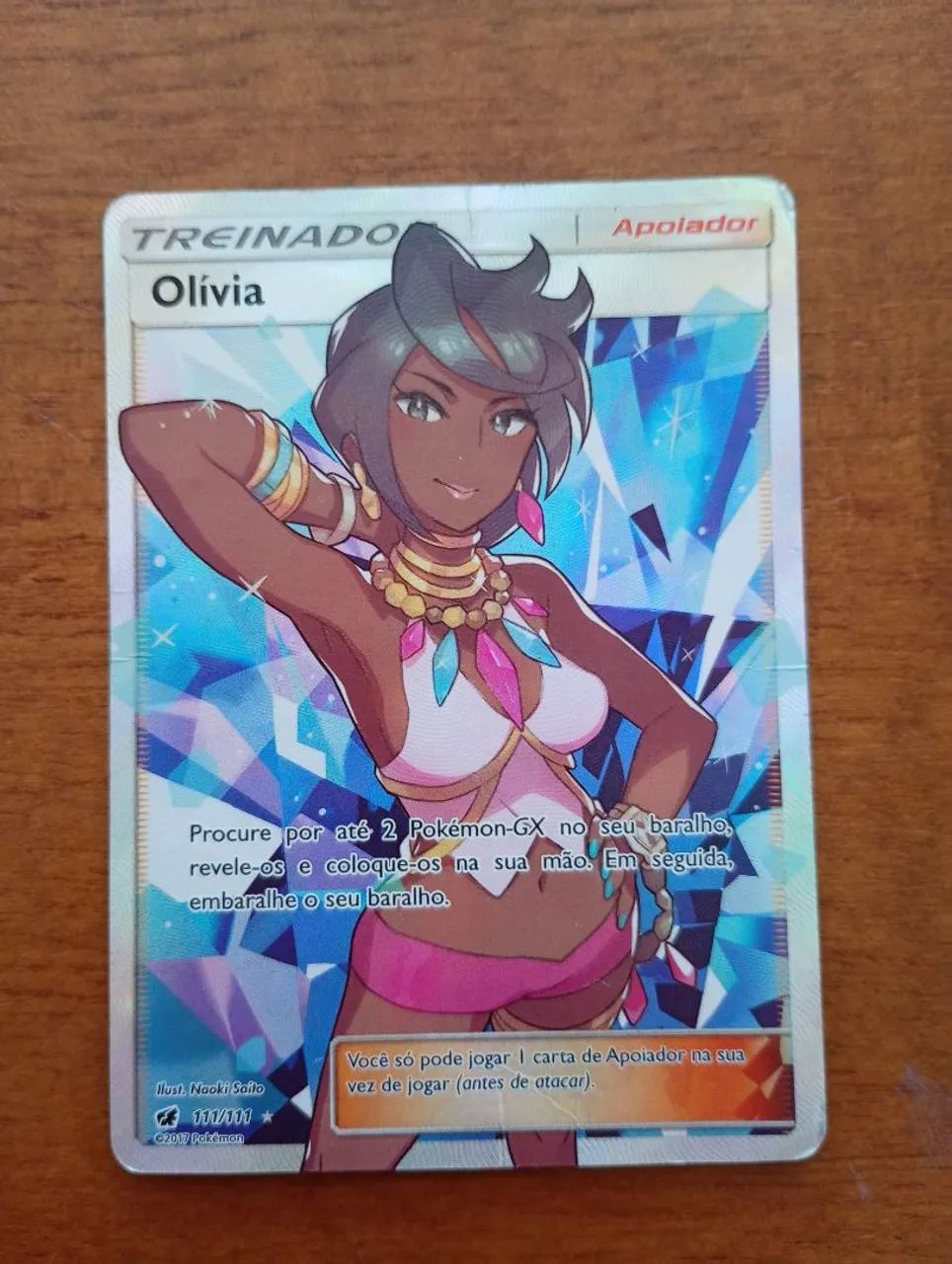 Carta pokémon TCG Olívia 111/111 (MP) 