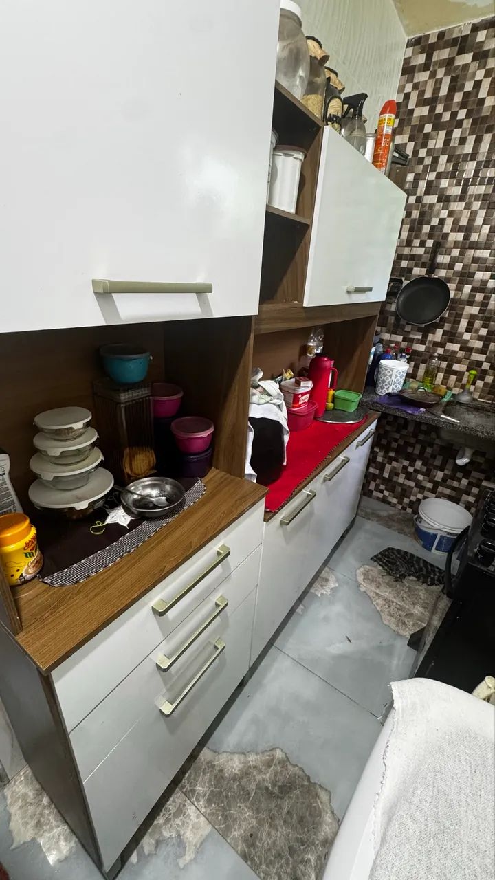 Armário off white para cozinha