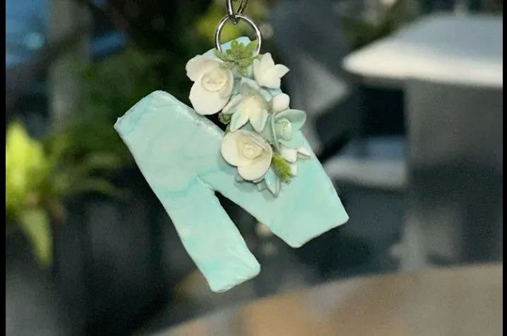 Letras de biscuut para chaveiro  - Foto 3