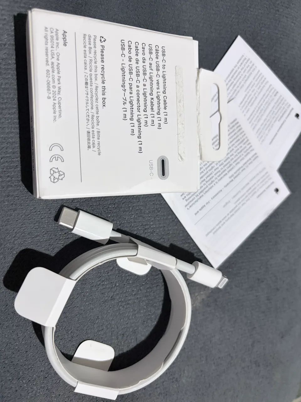 Cabo Apple USB-C para Lightning (1 metro) - Original Apple - Foto 3