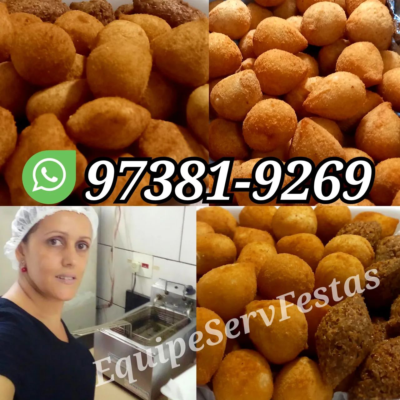 Fritadeira, garçom para sua festa