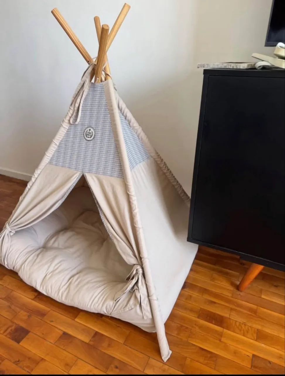 Tendas ou Cama Pet São Pet Grande com Almofada - Pouquíssimo Uso - Foto 2