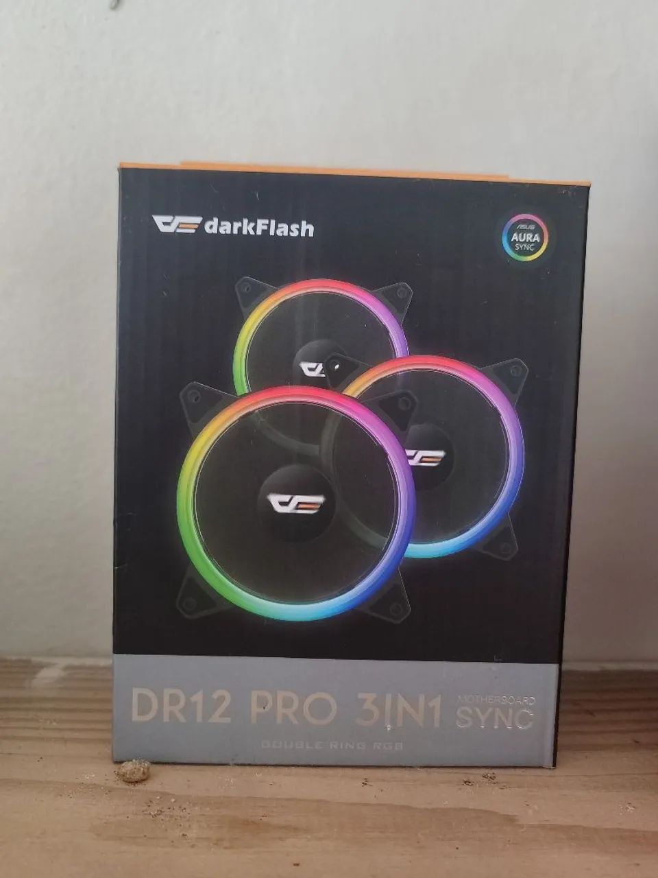 Kit de Ventoinhas Aigo DarkFlash DR12 Pro 3in1 com iluminação ARGB.