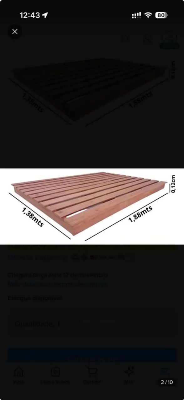 Base de cama estilo japonesa - Foto 3