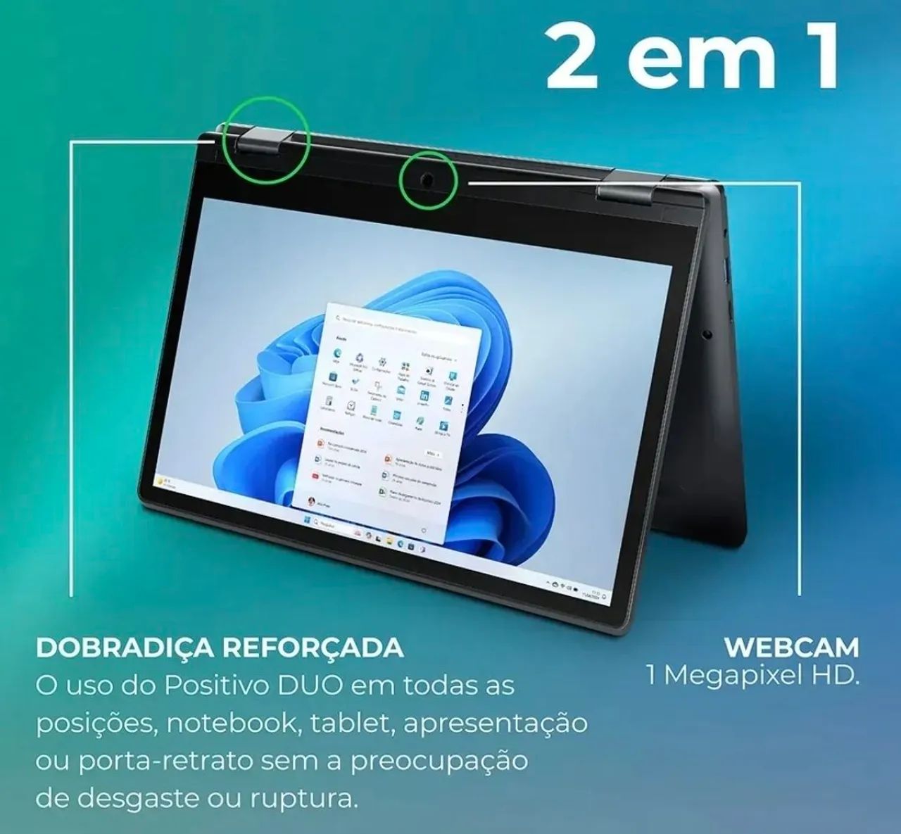 Notebook Positivo 2 em 1 - Foto 2