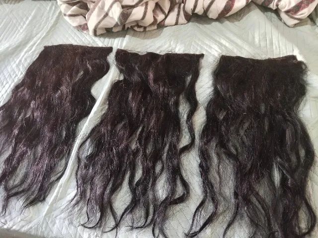 Mega har cabelo humano  preto 55 cm 6