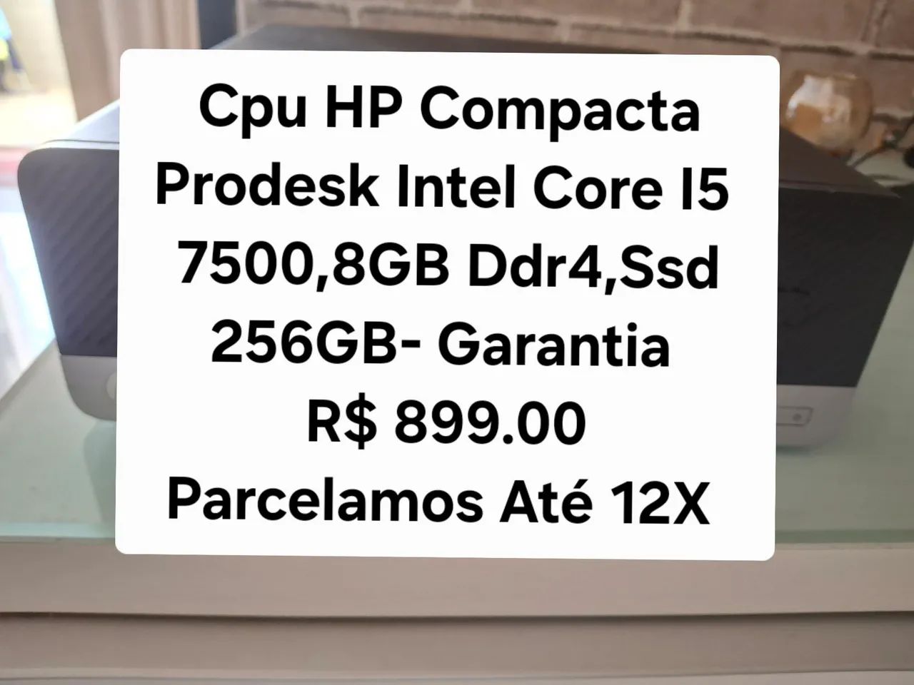 Cpu HP Prodesk Intel Core I5/ 1151 ,8GB Ddr4,Ssd 256GB - Garantia.