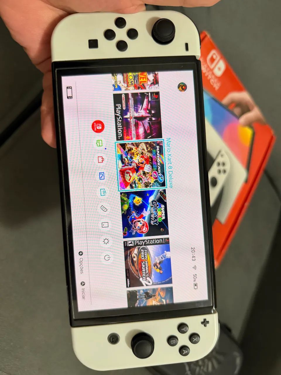 Switch Oled desbloqueado 128gb - Foto 3