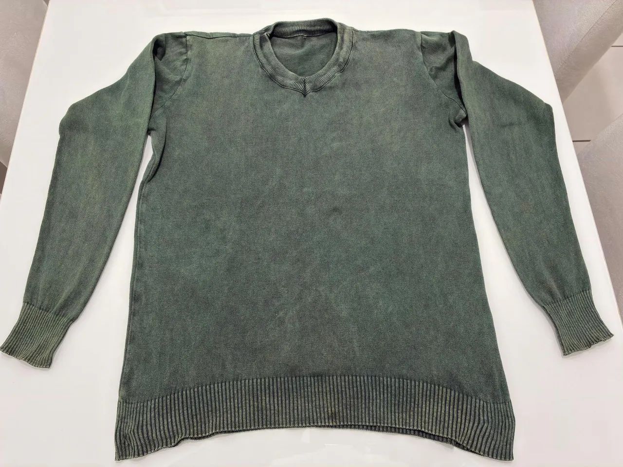 Suéter masculino, verde estilo casual. - Foto 3