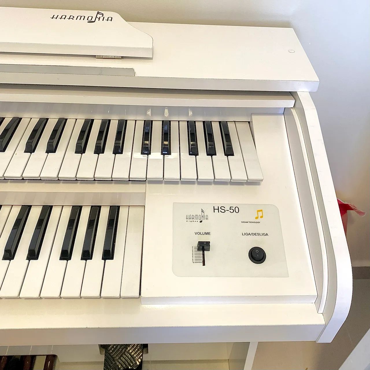 Órgão Eletrônico Harmonia Hs-50 Semi Novo - Foto 4