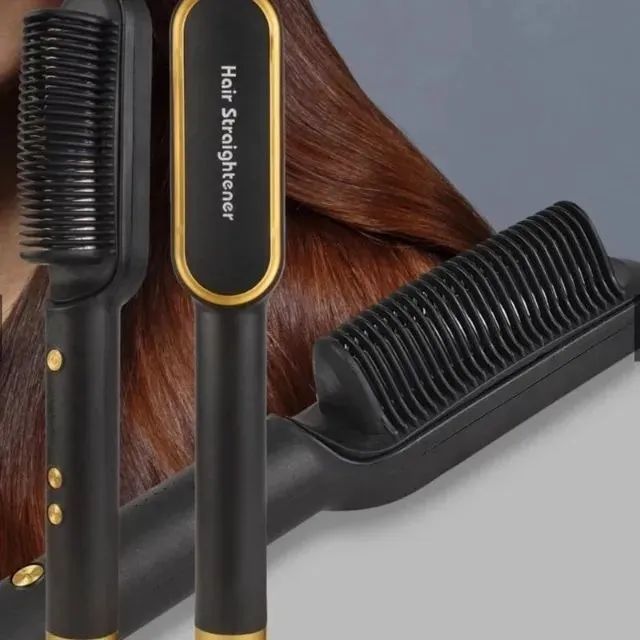  Escova Alisadora 3 em 1-NOVA - Foto 2