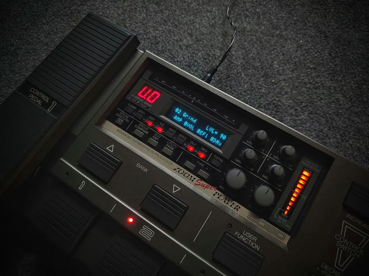 Pedaleira Zoom 8080 Super Player anos 90 Made in Japan
