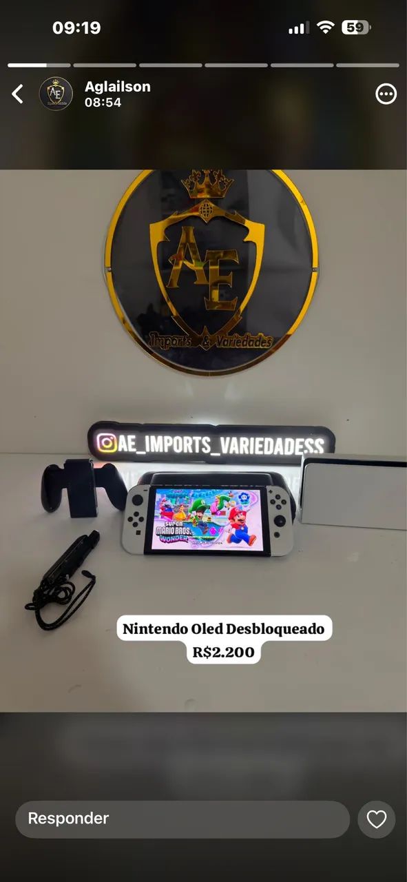 Nitendo oled desbloqueado